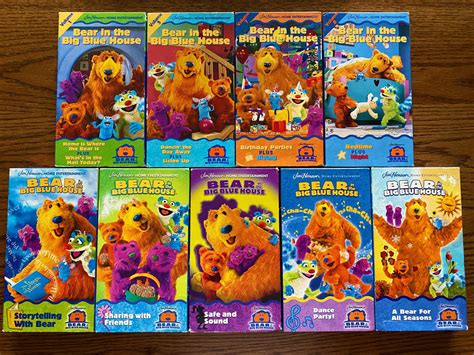 bear in big blue house videos|bear house videos vhs.